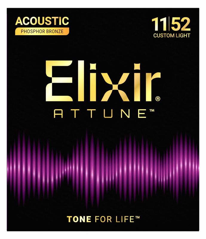 Elixir 21027 Attune Acoustic Phosphor Bronze, Custom Light .011-.052 ���������ƥ��å��������� ���ꥯ����