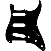 Fender Pickguard, Stratocaster S/S/S, 8-Hole Mount, Black, 3-Ply �ԥå������� �ե������