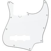 Fender Pickguard, Jazz Bass, 10-Hole Mount (with Truss Rod Notch), W/B/W, 3-Ply �ԥå������� �ե������
