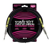 ERNIE BALL 6048 10' STRAIGHT / STRAIGHT INSTRUMENT CABLE - BLACK �����������֥� �ڥ����ˡ��ܡ����
