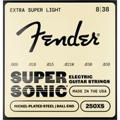 Fender SuperSonic 250XS Guitar Strings, Nickel-Plated Steel, Ball End, Gauges .008-.038 ���쥭�������� �ե������