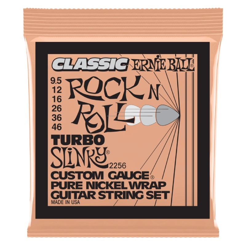 ERNIE BALL 2256 Turbo Slinky Classic Rock n Roll Pure Nickel Wrap 9.5-46 ���쥭�������� �����ˡ��ܡ���