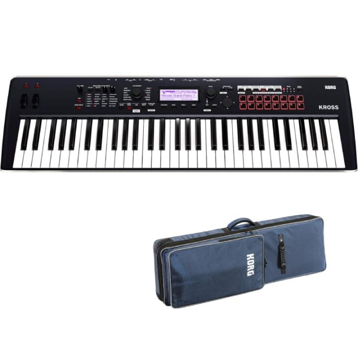 KORG KROSS2-61-DB Dark Blue シンセサイザー 専用ケース付き コルグ