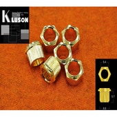 KLUSON/ブッシュ BUSHING SET 6.35-8.85 G/HEXA（ゴールド/6個セット）【クルーソン】|KLUSON|パーツ(ペグ・ブリッチ・ナット他)