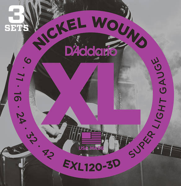 D'addario EXL120-3D��3���å�����ѥå��˥��쥭���ҥ����ꥪ��