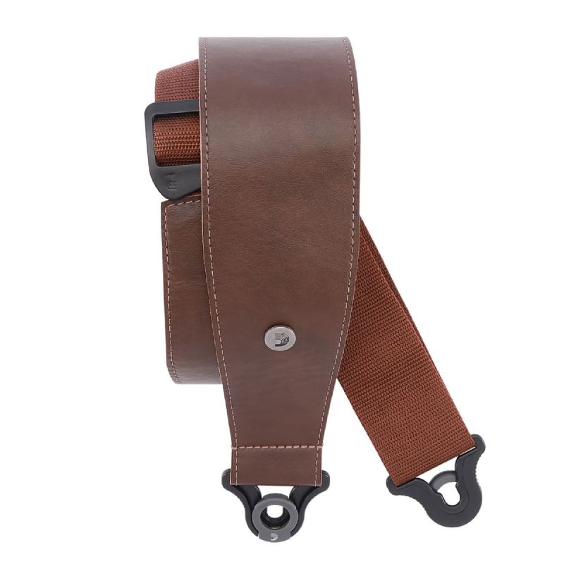 D'Addario 30BAL02 Brown Comfort Leather Auto Lock Guitar Strap ������/�١����ѥ��å����ȥ�åסҥ����ꥪ��