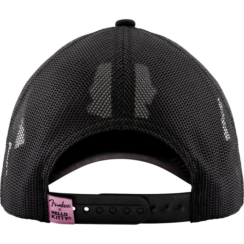 Fender x Hello Kitty Black Logo Hat, One Size Fits Most �ϥ������ƥ� ����åסҥե��������