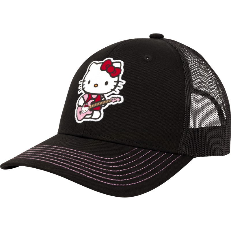 Fender x Hello Kitty Black Logo Hat, One Size Fits Most �ϥ������ƥ� ����åסҥե��������