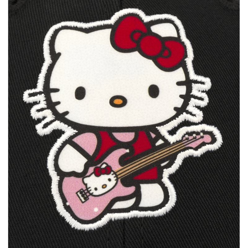 Fender x Hello Kitty Black Logo Hat, One Size Fits Most �ϥ������ƥ� ����åסҥե��������