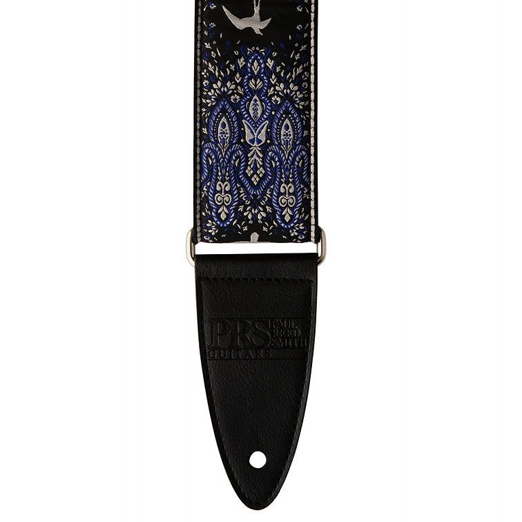 PRS 2" Guitar Strap, Custom Jacquard Birds Fleur, Violet ギターストラップ〈Paul