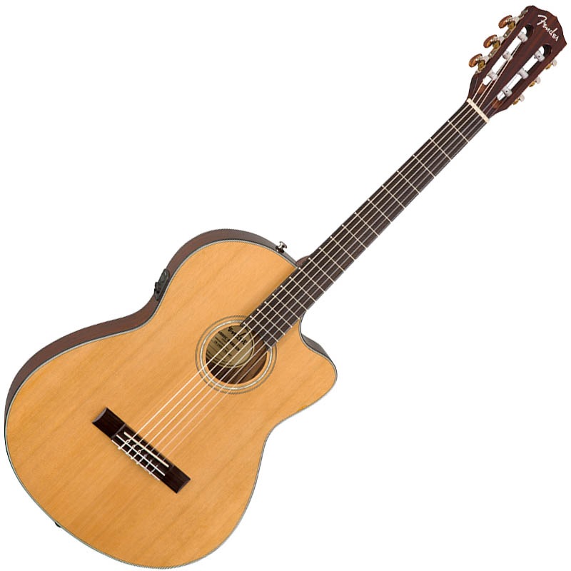 Fender CN-140SCE Nylon Thinline Natural エレガット ハードケース