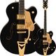 Gretsch Synchromatic Falcon Hollow Body Single-Cut with Bigsby, Ebony Fingerboard, Black ����å�