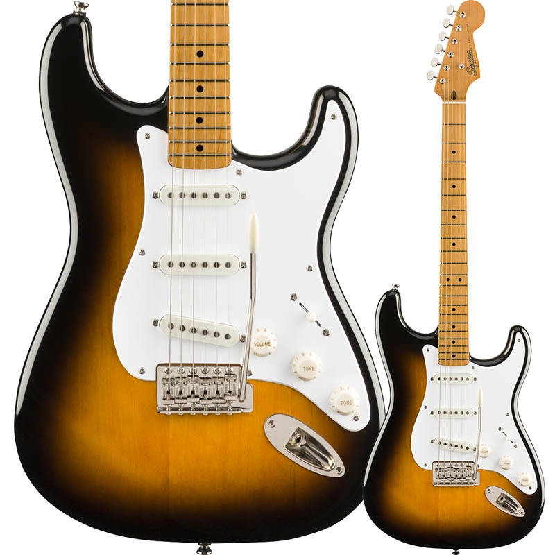 Squier by Fender Classic Vibe '50s Stratocaster, Maple Fingerboard, 2-Color Sunburstڥ磻 եȥȥ㥹