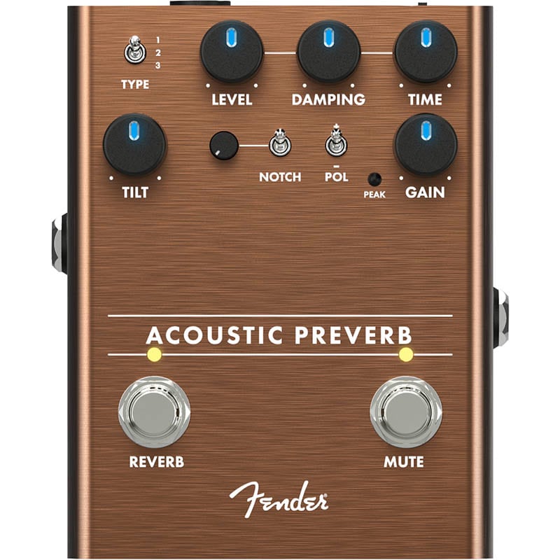 Fender ACOUSTIC PREVERB アコギ プリアンプ リバーブ【フェンダー