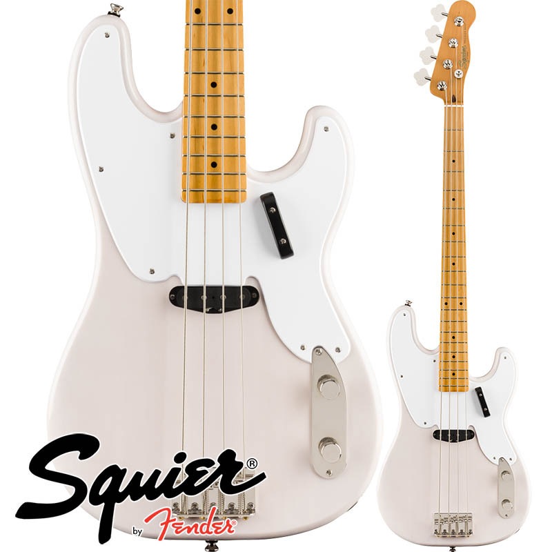 Squier by Fender Classic Vibe '50s Precision Bass, Maple Fingerboard, White Blondeڥ磻 եץ쥷١