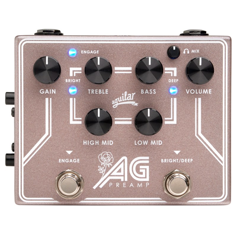 aguilar AG PREAMP/DI PEDAL Breast Cancer Awareness Edition �١����ѥץꥢ��� DI�ҥ�����顼��