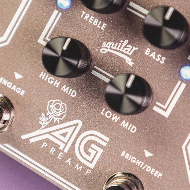 aguilar AG PREAMP/DI PEDAL Breast Cancer Awareness Edition �١����ѥץꥢ��� DI�ҥ�����顼��