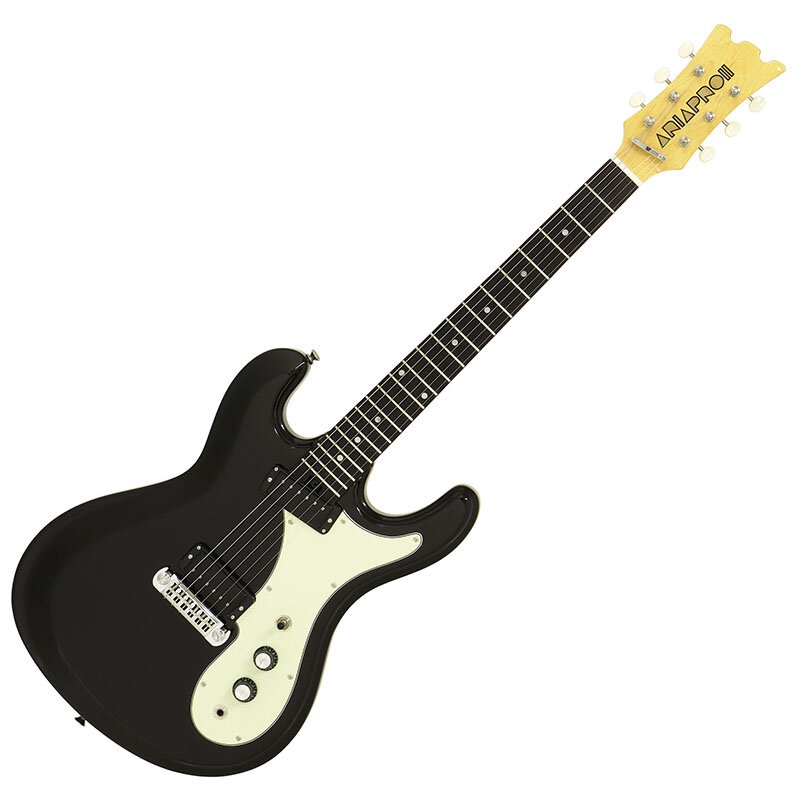 ギター Aria proii dm206bk ARIA PRO II DM-206 BK (Black) エレキギター〈アリアプロII
