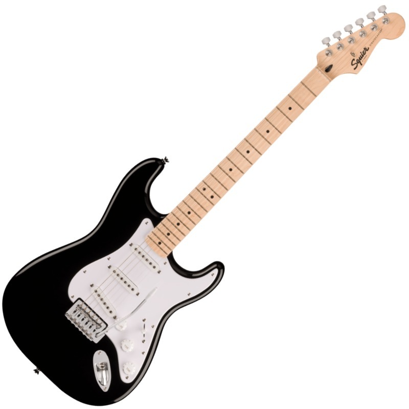 Squier by Fender Squier Sonic Stratocaster, Maple Fingerboard, White Pickguard, Black�ҥ����磻�� �ե��������