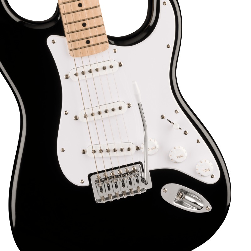 Squier by Fender Squier Sonic Stratocaster, Maple Fingerboard, White Pickguard, Black�ҥ����磻�� �ե��������