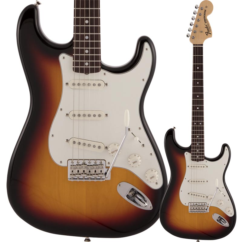 Fender Made in Japan Traditional Late 60s Stratocaster, Rosewood Fingerboard, 3-Color Sunburstڥեѥ󥹥ȥȥ㥹