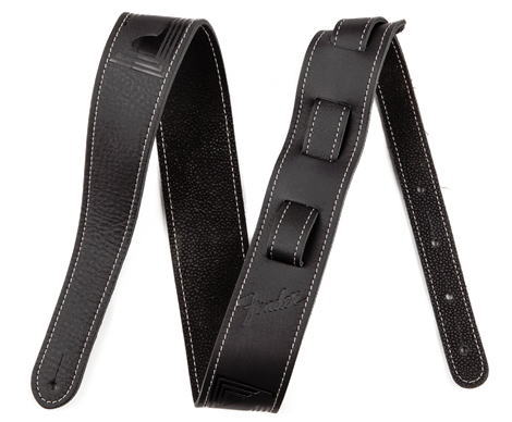 Fender/���ȥ�å� Monogram Leather Strap Black�ڥե��������