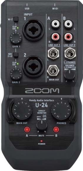 【美品】ZOOM U-24 オーディオインターフェイス U-24 Handy Audio Interface | ZOOM