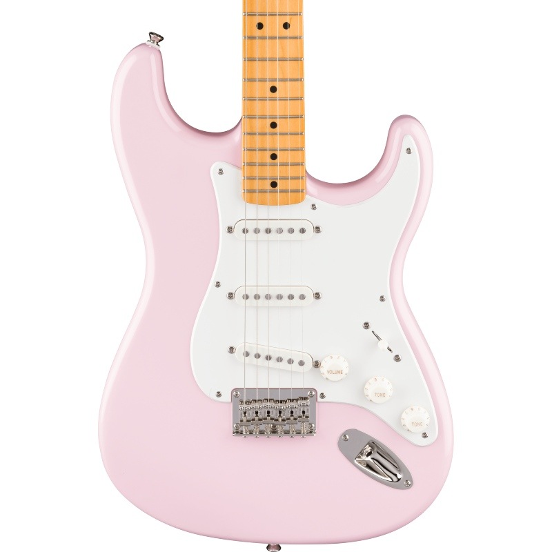Squier by Fender Classic Vibe '50s Stratocaster HT, Maple Fingerboard, Parchment Pickguard, Shell Pink�ҥ����磻����