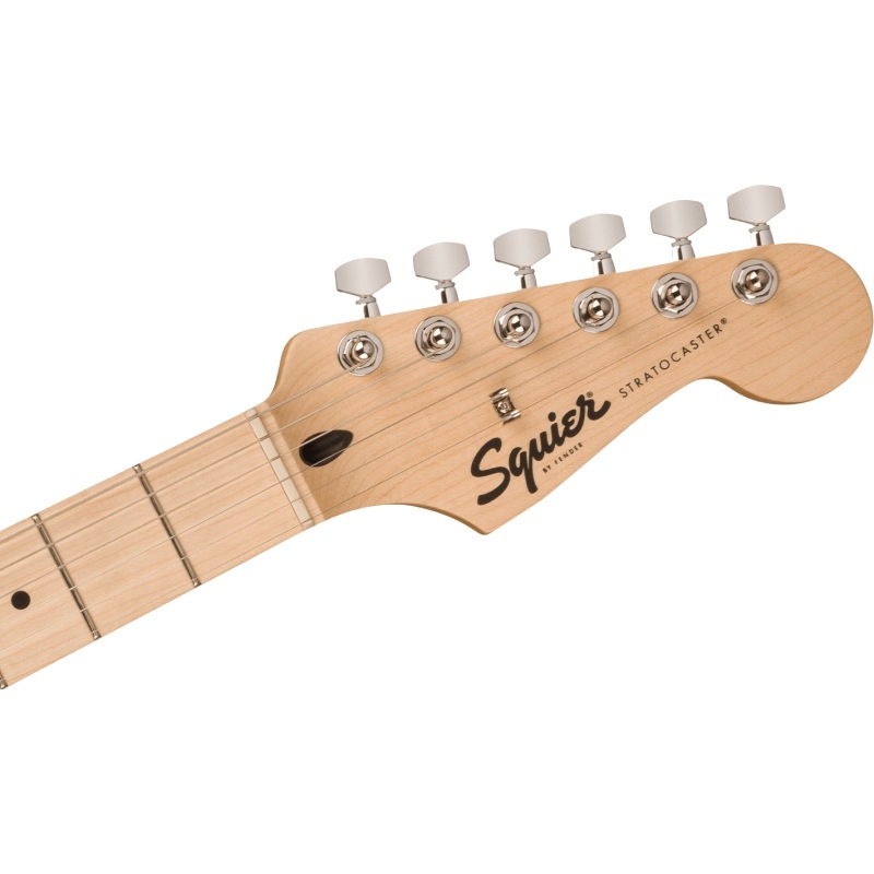 Squier by Fender Squier Sonic Stratocaster HSS, Maple Fingerboard, White Pickguard, Tahitian Coral�ҥ����磻�� �ե��������
