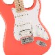 Squier by Fender Squier Sonic Stratocaster HSS, Maple Fingerboard, White Pickguard, Tahitian Coral�ҥ����磻�� �ե��������
