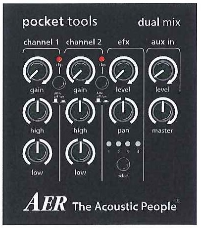 AER DUAL MIX 2 アコースティック プリアンプDI | Effectors