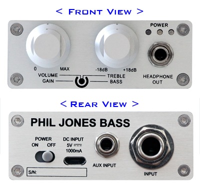 Phil Jones Bass/モバイルヘッドホンアンプ BigHead HA-1 Silver