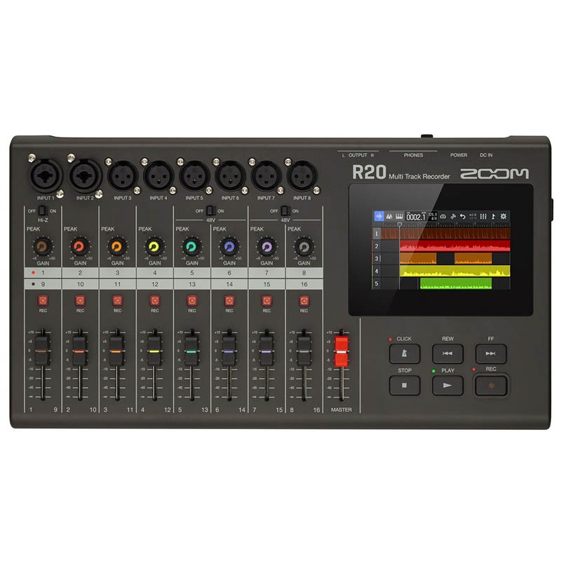 ZOOM R20 �ޥ���ȥ�å��쥳������  16�ȥ�å� ���å�����б�