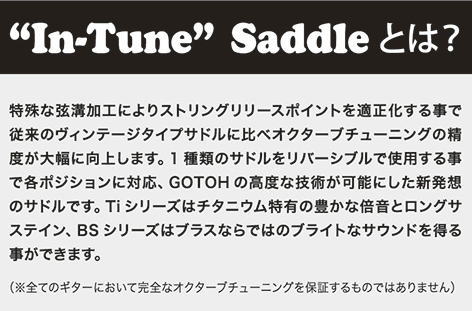 GOTOH Guitar Bridge "In-Tune" Titanium Saddle ��� Ti-TC1 Gold�ҥ��ȡ���