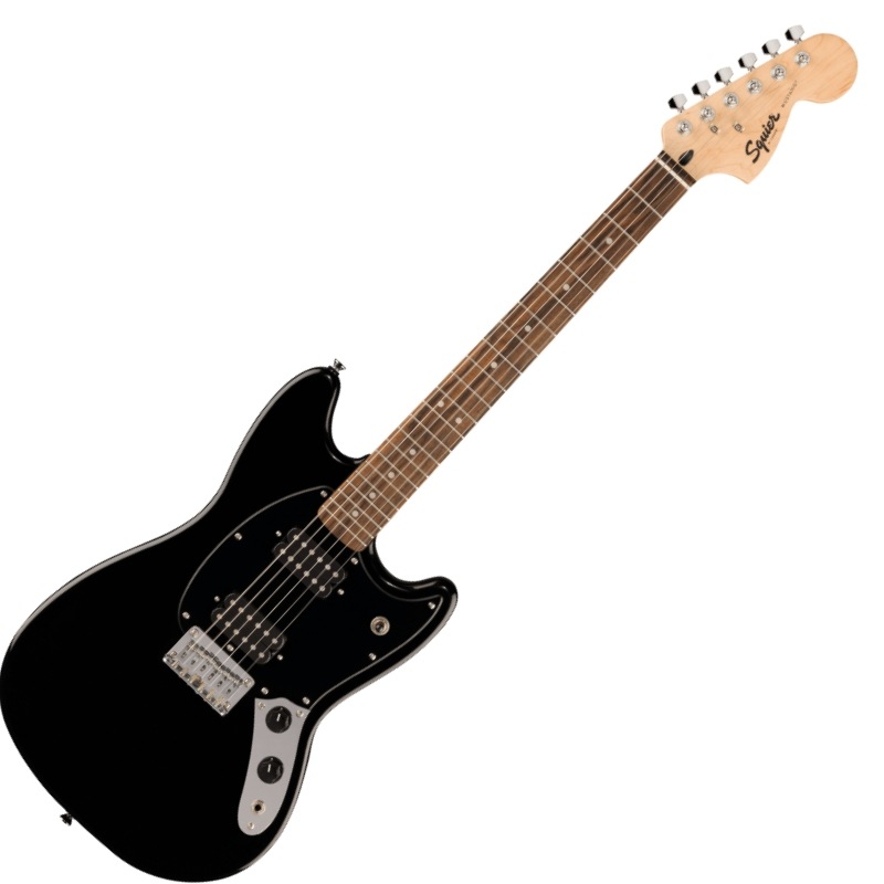 Squier by Fender Sonic Mustang HH, Laurel Fingerboard, Black Pickguard, Black �����磻�䡼 �ॹ����