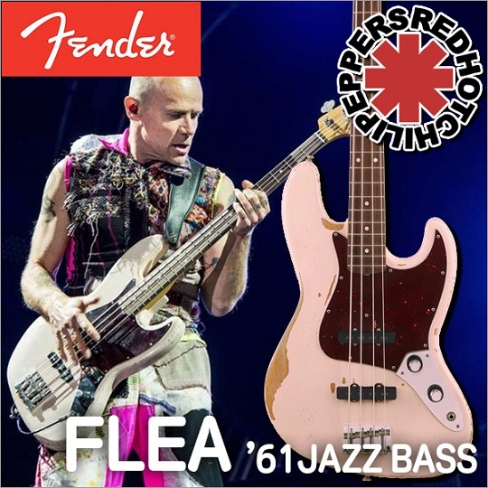 ベース FENDER Flea Jazz Bass Fender Flea Jazz Bass Roadworn with Deluxe Gig Bag