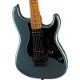 Squier by Fender Contemporary Stratocaster HH FR, Roasted Maple Fingerboard, Black Pickguard, Gunmetal Metallic�ڥ����磻�� �ե�������� 