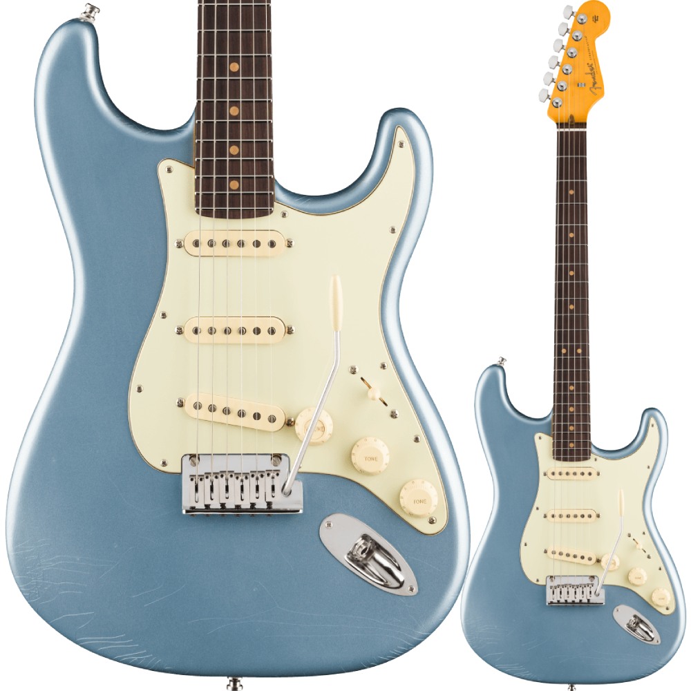 Fender American Ultra Luxe Vintage '60s Stratocaster, Rosewood Fingerboard, Ice Blue Metallic�ҥե������USA���ȥ�ȥ��㥹������