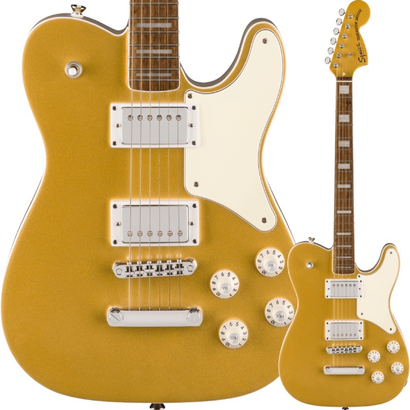 Squier by Fender Limited Edition Paranormal Troublemaker Telecaster Deluxe Aztec Gold�ҥ����磻�� �ե��������