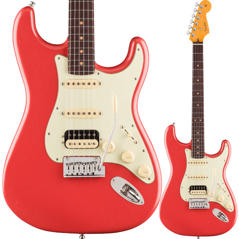Fender American Ultra Luxe Vintage '60s Stratocaster HSS, Rosewood Fingerboard, Fiesta Red�ҥե������USA���ȥ�ȥ��㥹������