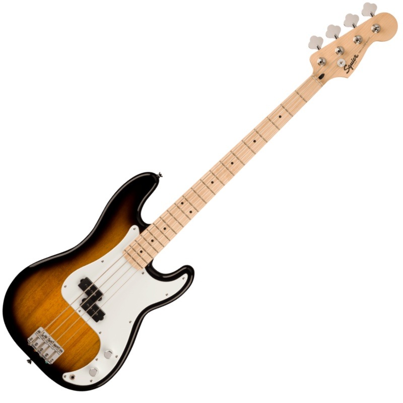 Squier by Fender Squier Sonic Precision Bass, Maple Fingerboard, White Pickguard, 2-Color Sunburst�ҥ����磻�䡼 �ե��������