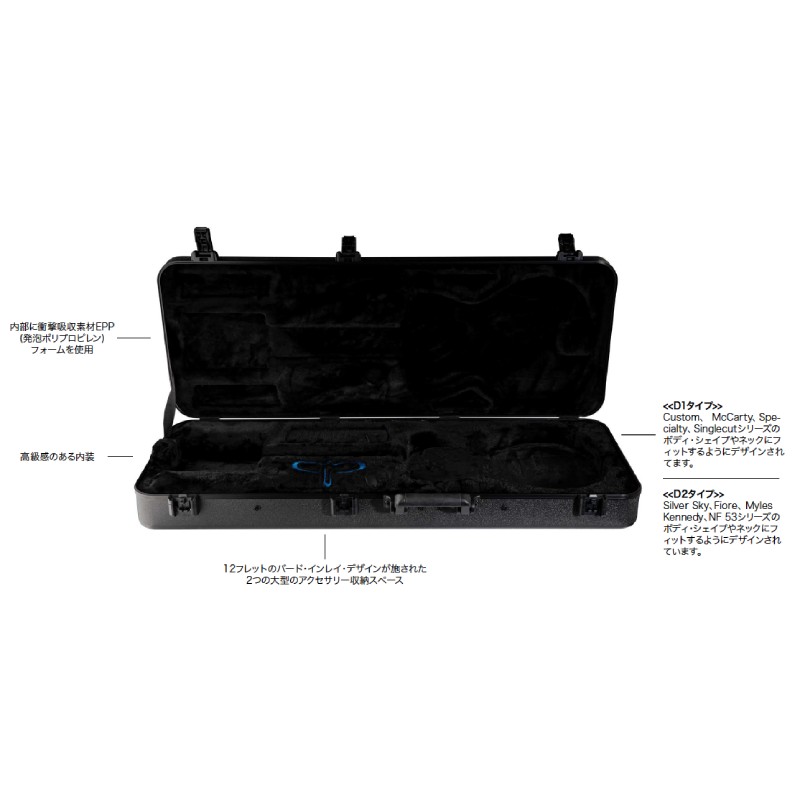 PRS ATA Hardshell Multi-Fit Molded Cases, D2��Design 2�˥ϡ��ɥ�������Paul Reed Smith Guitar/�ݡ���꡼�ɥ��ߥ���