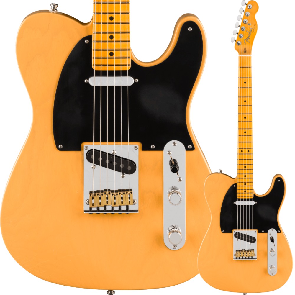Fender American Ultra Luxe Vintage '50s Telecaster, Maple Fingerboard, Butterscotch Blonde�ҥե������USA�ƥ쥭�㥹������