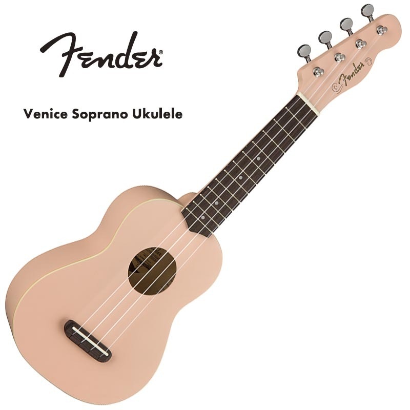 ウクレレ Fender ウクレレ Venice Soprano Ukulele Shell Pink（ヴェニス