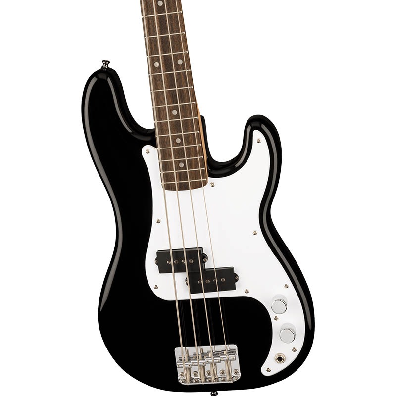 Squier by Fender Mini P Bass, Laurel Fingerboard, Black�ڥ����磻�� �ե��������
