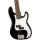 Squier by Fender Mini P Bass, Laurel Fingerboard, Black�ڥ����磻�� �ե��������