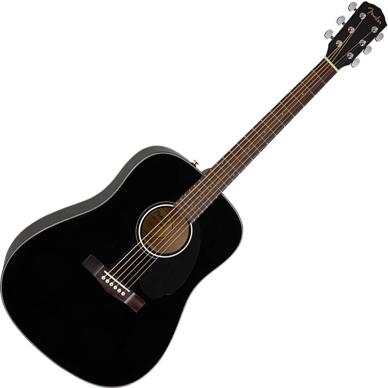 Fender CD-60S Dreadnought Walnut Fingerboard Black