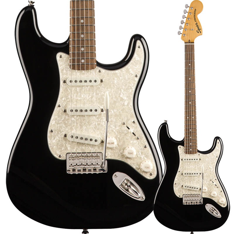 Squier by Fender Classic Vibe '70s Stratocaster, Laurel Fingerboard, Black�ڥ����磻�� �ե���������ȥ�ȥ��㥹������