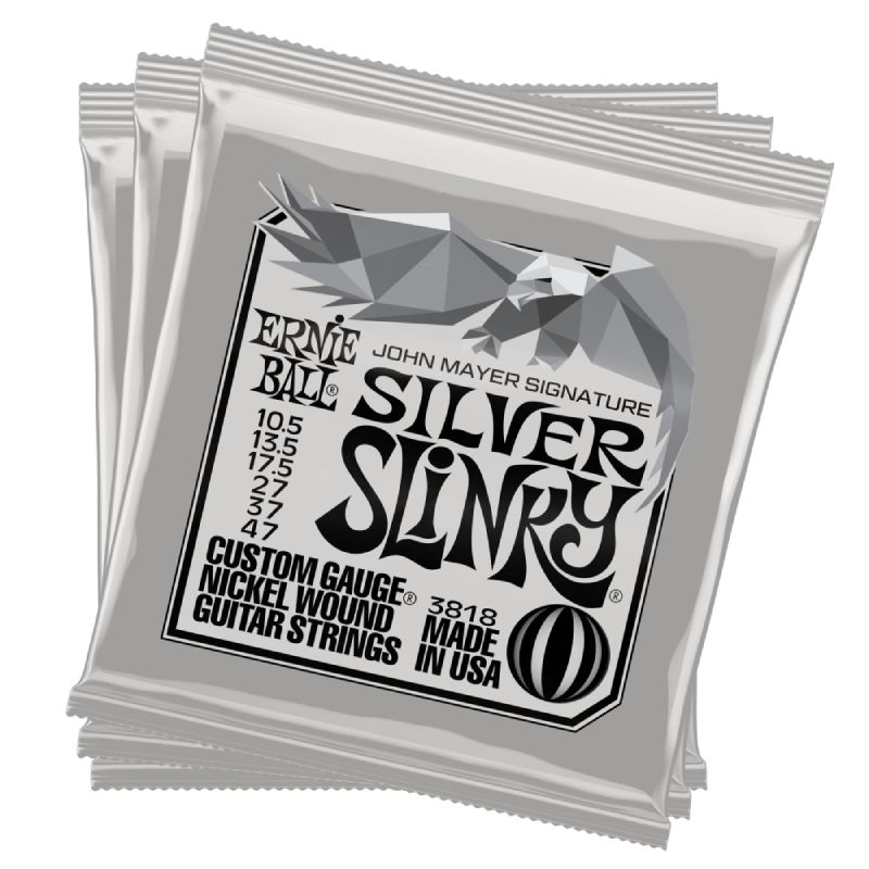 ERNIE BALL 3818 󡦥ᥤ䡼  Silver Slinky  3ѥå John Mayerҥˡܡ