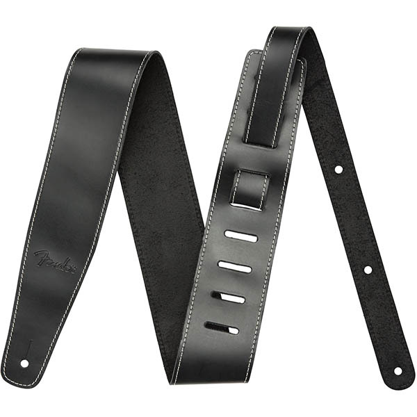 Fender Broken-In Leather Strap, 2.5"Black �쥶�����ȥ�å�